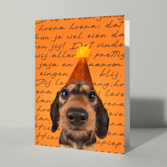 Verjaardagskaart met teckel - Catchy Store
