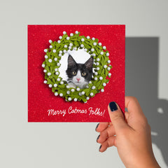 Merry Catmas kerstkaart - Catchy Store
