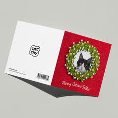 Merry Catmas kerstkaart - Catchy Store
