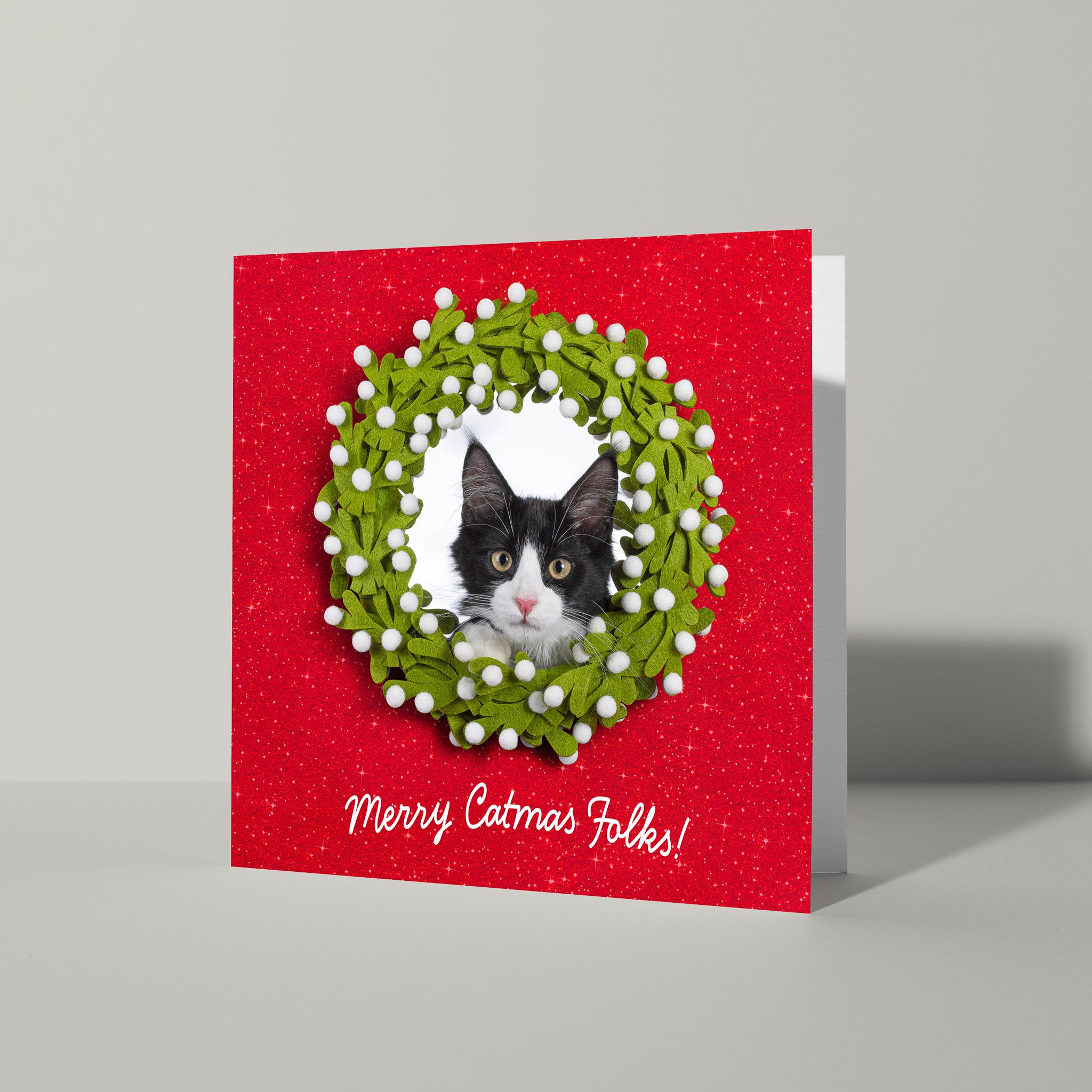 Merry Catmas kerstkaart - Catchy Store
