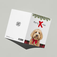 Merry X-mas kaart met hond - Cat'chy Store