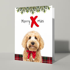 Merry X-mas kaart met hond - Cat'chy Store