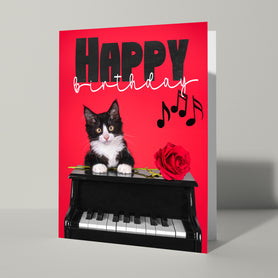 Kaartje Happy Birthday met Kat - Catchy Store
