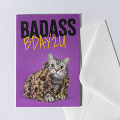 Badass Bday kaart