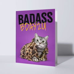 Badass Bday kaart