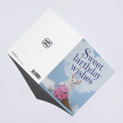 Sweet Birthday verjaardagskaart met kat