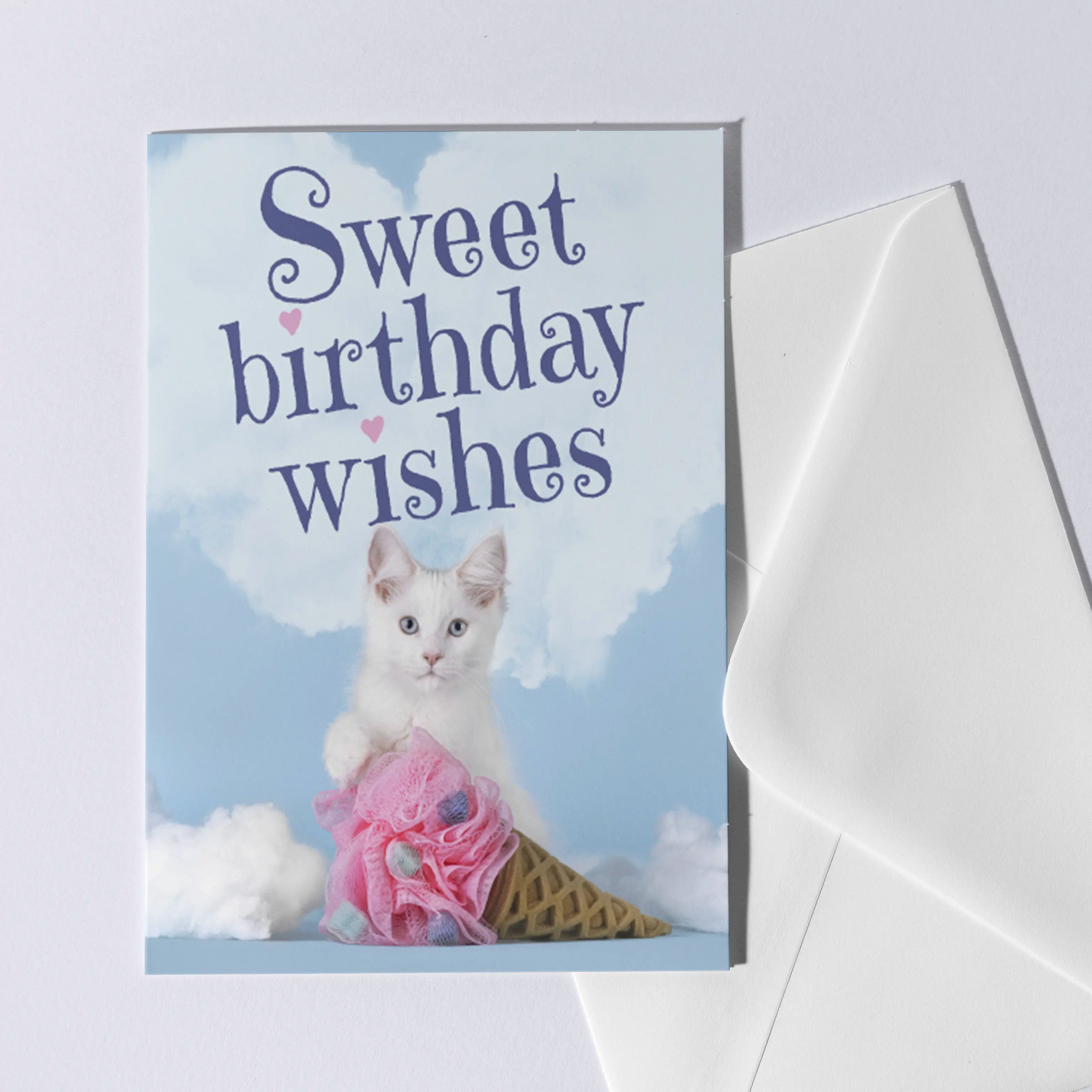Sweet Birthday verjaardagskaart met kat