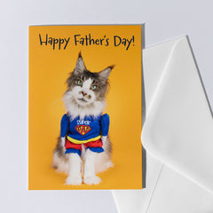Vaderdagkaart met Super Kat
