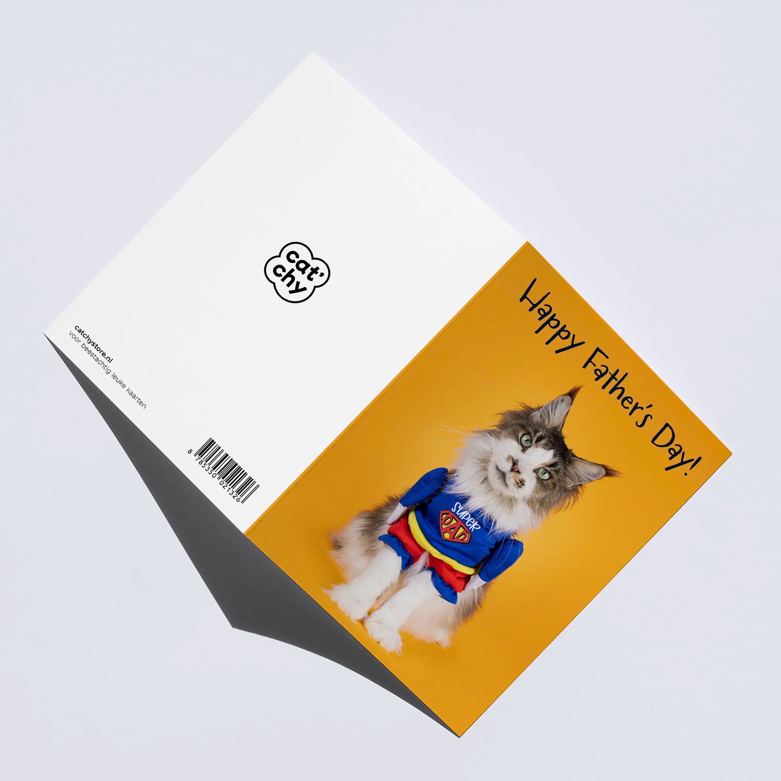 Vaderdagkaart met Super Kat
