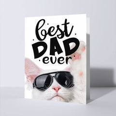 Best dad kaart met Kat