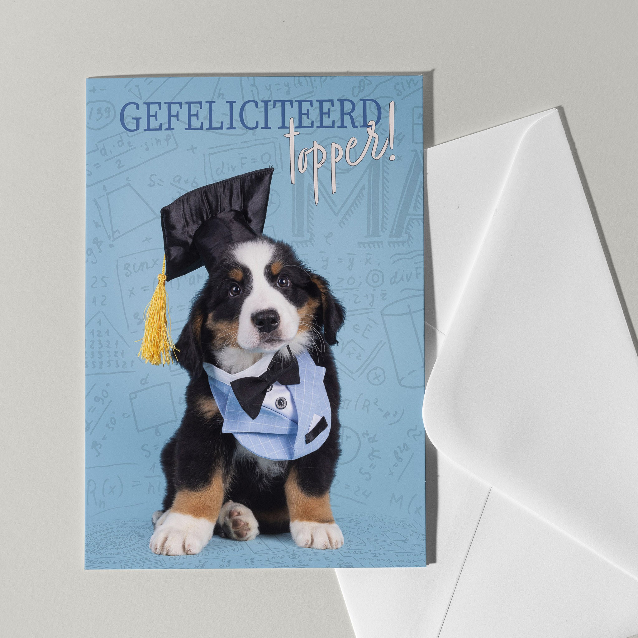 Geslaagd kaartje Gefeliciteerd topper - Catchy Store
