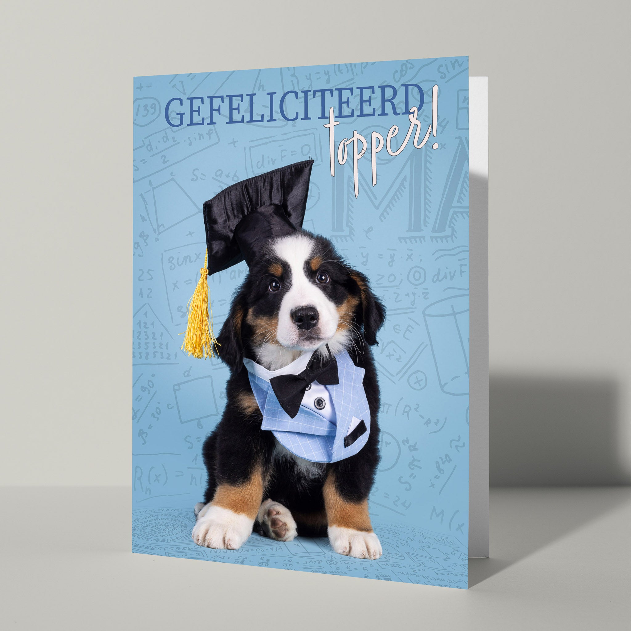 Geslaagd kaartje Gefeliciteerd topper - Catchy Store
