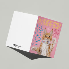 Verjaardagskaart met poes - Catchy Store