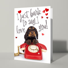 Valentijn kaart hond