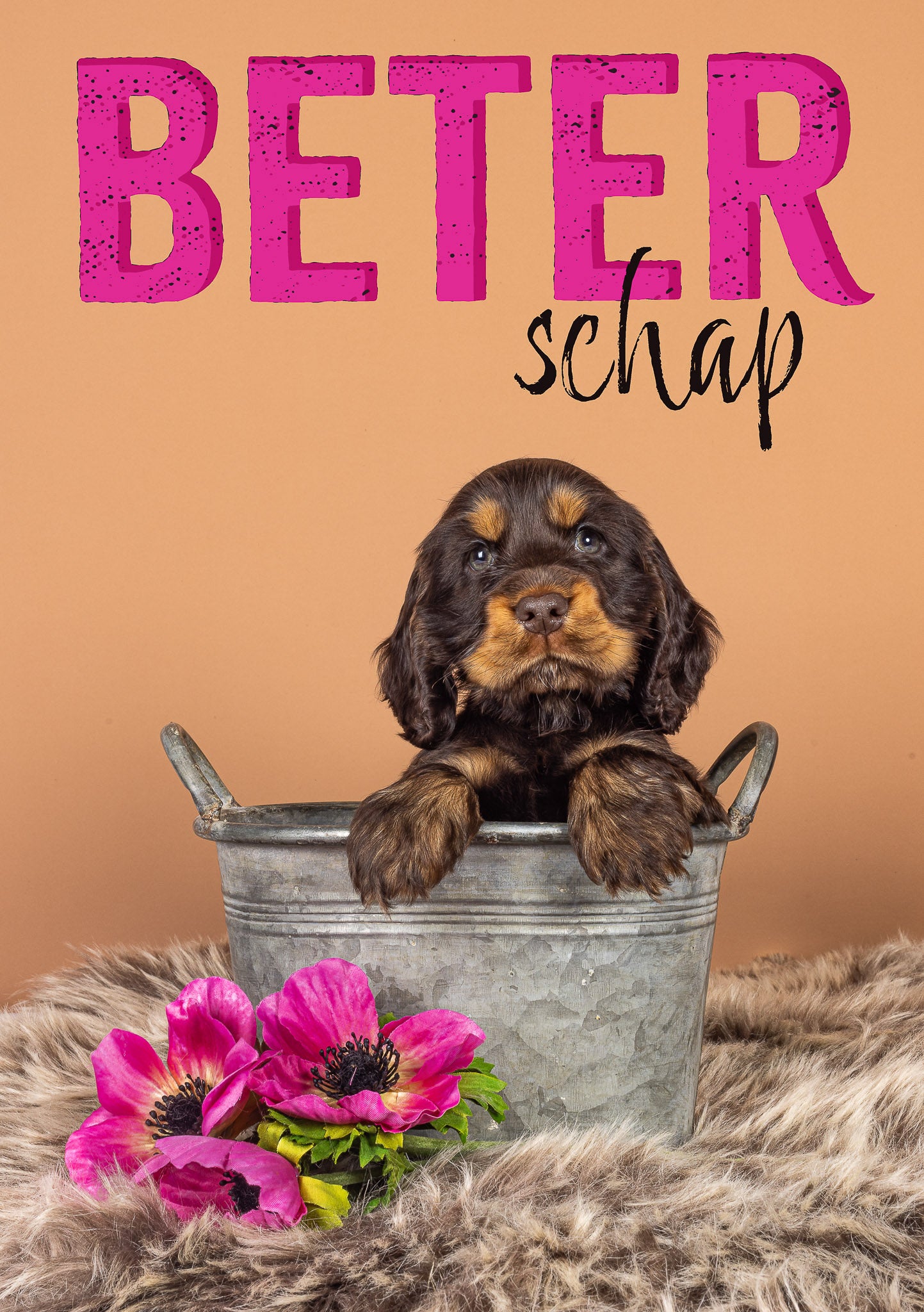 Beterschapskaartje met puppy - Catchy Store