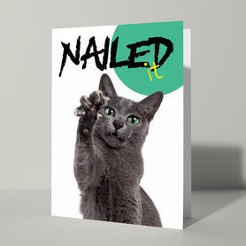 Geslaagd kaartje Nailed it- Catchy Store