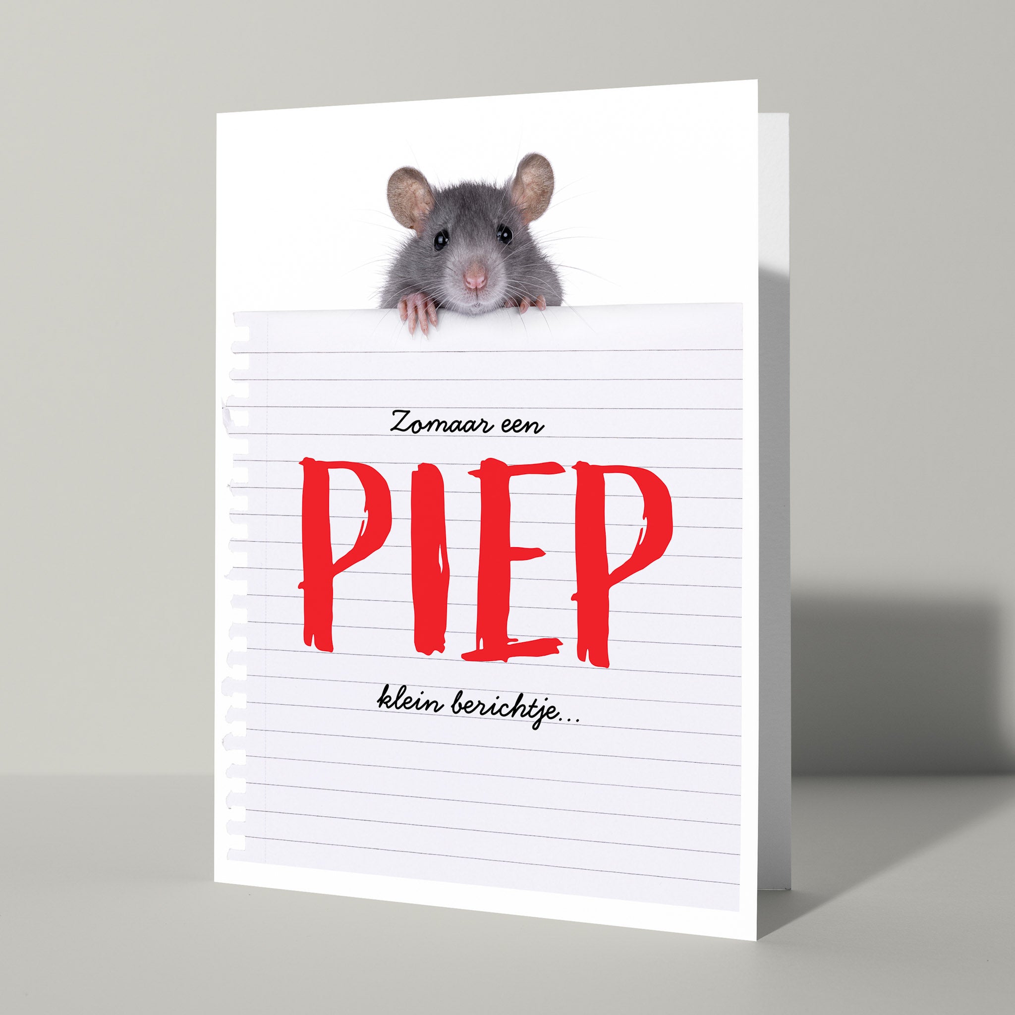 Zomaar een kaartje met rat