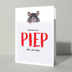 Zomaar een kaartje met rat