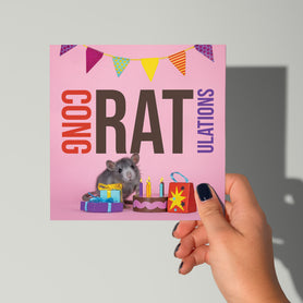 Gefeliciteerd kaartje CongRATulations - Catchy Store
