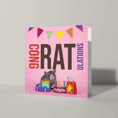 Gefeliciteerd kaartje CongRATulations - Catchy Store
