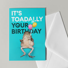 Grappige verjaardagskaart met pad - Catchy Store
